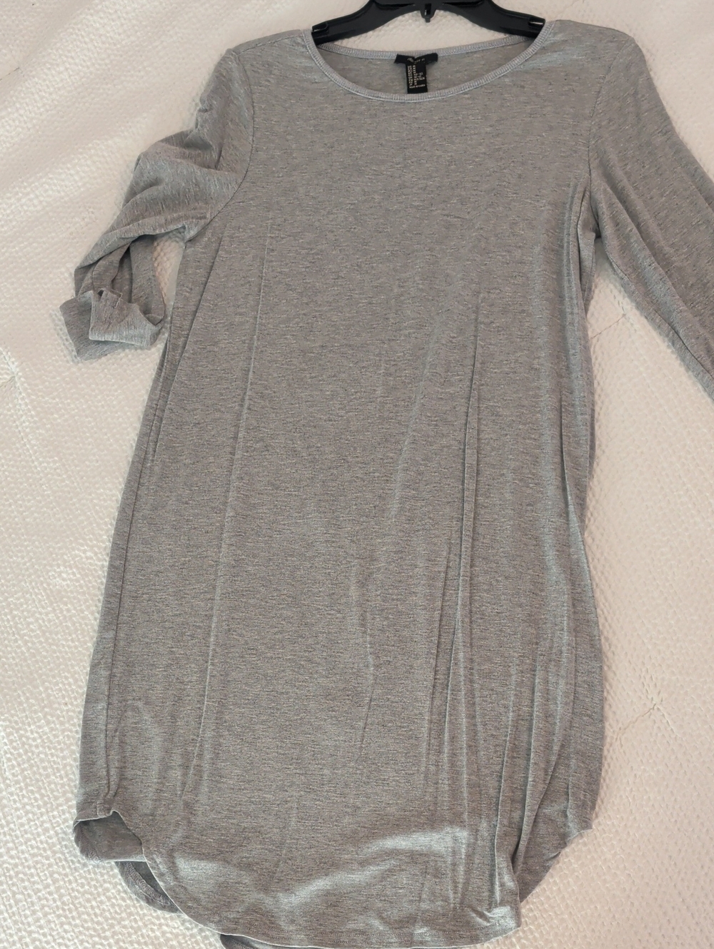 Forever 21 Light Gray Crewneck Top